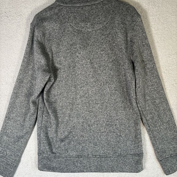 Marc Ecko Quarter Zip Sweater Men’s Size Medium Heather Gray Pullover - Picture 12 of 12